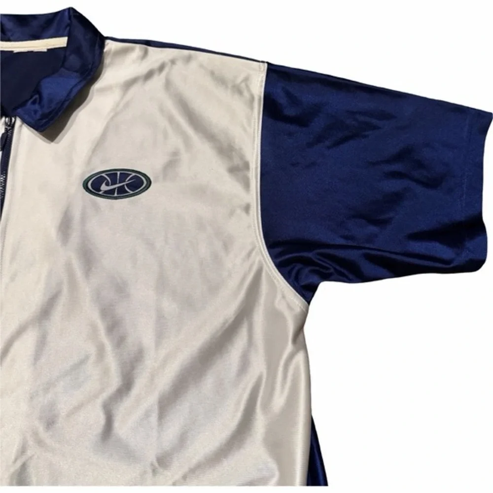 Nike Full Zip Basketball Warm Up Shirt ‎ Large Men's Vintage